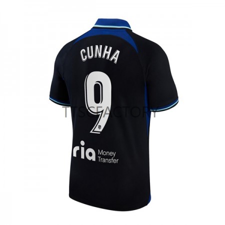 Billiga Fotbollströjor Atlético Madrid Matheus Cunha 9 Borta tröja 2022/23 Kortärmad